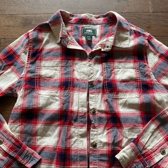 Roots Plaid Flannel Shirt - Kids - Picture 3 of 9